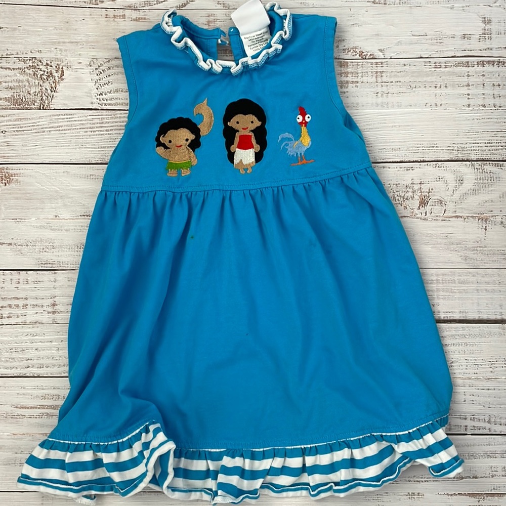 Stitchy Fish, Moana dress, 2T